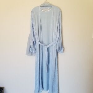 Sky Blue Kaftan Shrug Belt Scarf  Rhinestones Belt Aladdin's Jasmine Dress